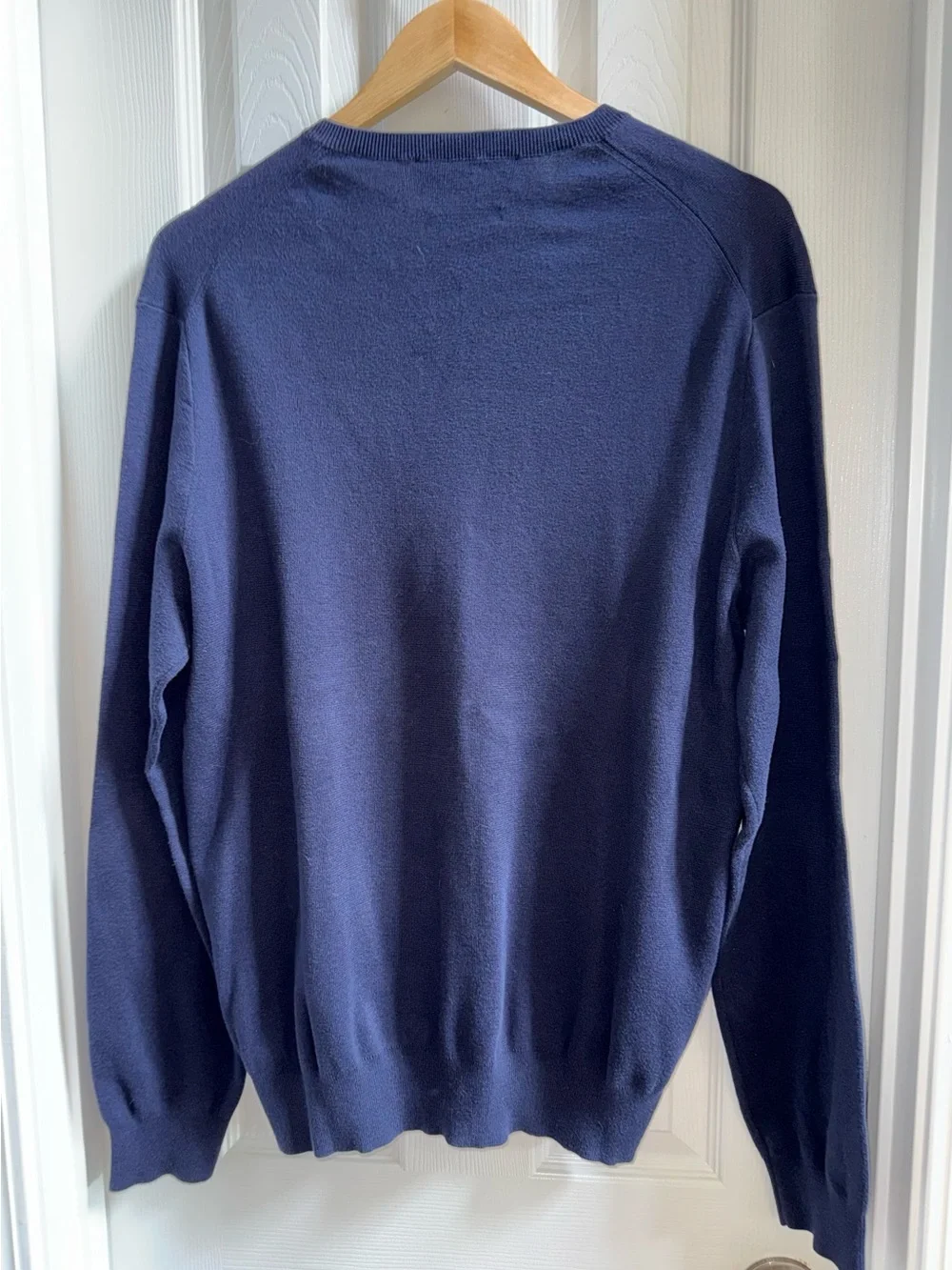 Polo Ralph Lauren Vneck Pullover Sweater Mens XL Navy Layering Preppy Comfort